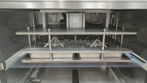 Machine de mise sous vide automatique <span class=keywords><strong>MAP</strong></span> pour barquettes, emballage sous atmosphère modifiée, scellage 4 trous pour viande fraîche, fruits de mer, plats préparés, aliments - Product Image 5