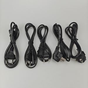 سلك كهرباء تيار متردد بقطر سلكي 3 شقوق من الاتحاد الأوروبي ، سلك كهربائي بواجهة 3PIN - Product Image 6