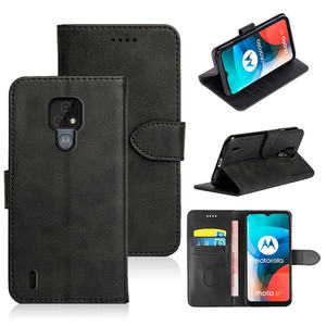 Étui à rabat pour Motorola G Stylus <span class=keywords><strong>5G</strong></span> en cuir PU avec accessoires de couverture arrière de téléphone portable en TPU pour MOTO G7 Plus One Zoom E6 Play - Product Image 1