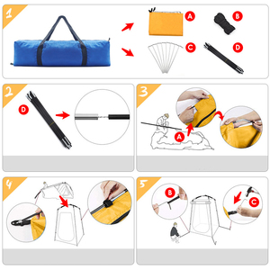 Fournisseur de tentes automatiques portables pour l'extérieur, pour se changer, toilettes temporaires chaudes et mobiles à l'intérieur - Product Image 4