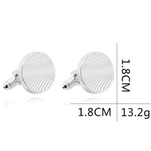 Moda personalizada traje barato camisa Aleación de Metal flecos <span class=keywords><strong>gemelos</strong></span> diseños joyería regalo plata oro fiesta boda - Product Image 2