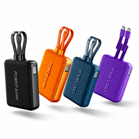 Batterie externe HYTO OEM avec logo personnalisé, 22,5W, 10000mAh, 20000mAh, câble intégré, chargeur rapide portable avec écran LED numérique