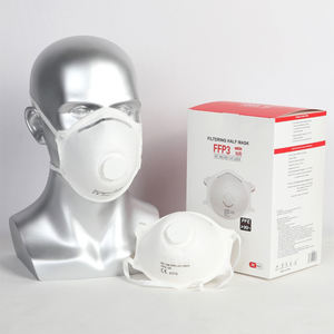 หน้ากากกันฝุ่นสำหรับผู้ใหญ่หน้ากากกันฝุ่น FFP3แบบถ้วยสีขาวแบบใช้แล้วทิ้ง EN149ได้ตามต้องการ - Product Image 2