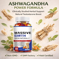 Capsules d'extrait d'Ashwagandha et supplément en poudre de racine – Gommes à mâcher de haute qualité à base de plantes pour le soulagement du stress et le soutien énergétique pour adultes