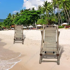 高度耐用舒适的可折叠Tommy Bahama竹沙滩椅用于沙滩花园户外批发和散装