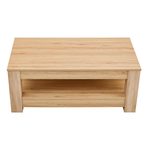 Tavolino Moderno e Pratico in Noce, Design con Doppio Ripiano in MDF, Ideale per Soggiorno, Camera da Letto e Studio - Product Image 5
