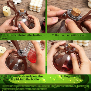 حامل زجاجة جرعة المعالج الزخرفية ، الدعائم الجلدية الساحرة ، حزام الحافظات الزجاجية لجميع الهالوين - Product Image 5