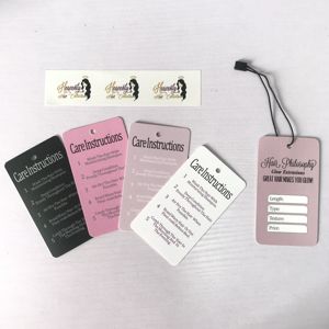 Personalizzato a buon mercato estensione dei capelli con <span class=keywords><strong>etichette</strong></span> per capelli proprio Logo stampa Bundle Label per scarpe per capelli borse fatte <span class=keywords><strong>di</strong></span> <span class=keywords><strong>stoffa</strong></span> - Product Image 5