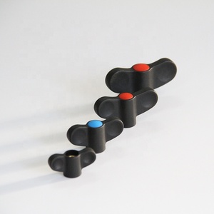 T-chuyển đổi núm nhựa thông qua lỗ loại cánh Nylon xử lý Bướm cơ khí nhựa Z tay núm - Product Image 6