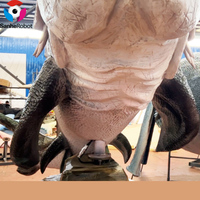Figura Animatrónica Realista de Dunkleosteus, Modelo de Pez Blindado Prehistórico para Parque Temático