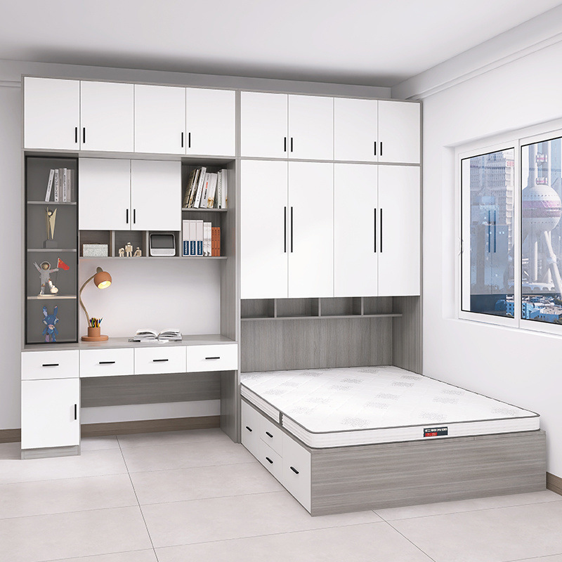 Letto + armadio + mobiletto superiore + scrivania