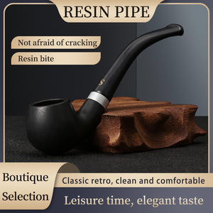 Yiwu Futeng काले राल क्लासिक छोटे तंबाकू पाइप थोक हस्तनिर्मित तम्बाकू धूम्रपान पाइप - Product Image 6