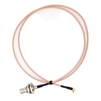 Connecteur coaxial RF haute performance, connecteur BNC femelle vers MMCX mâle à angle droit, pour câble RG316, mm
