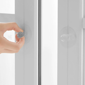 Manija y pomo para muebles, redondos, de PVC, autoadhesivos, para puertas de armarios y cajones, de fácil instalación, diseño minimalista - Product Image 2