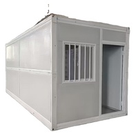 Conteneur de stockage préfabriqué pliable extensible moderne et luxueux pour casernes d'opérations sur le terrain