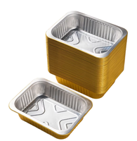 Barquette alimentaire jetable en aluminium avec couvercle, résistante à la chaleur, pour la cuisson, le rôtissage et la cuisson.