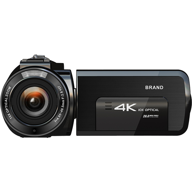 Mini DV 4K 30FPS 4K Camcorder with 10X Optical Zoom 3inch IPS Screen WiFi Nightshot & Built-in LED Flashlight CMOS Sensor
