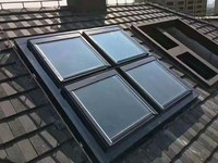 Lucarne virtuelle en aluminium de conception Simple, fenêtres à double verre avec dômes de lucarne ronds