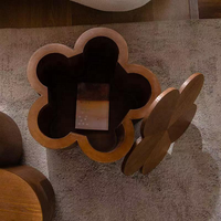 Table basse en bois rustique de luxe de haute qualité, convertible, pour salon, bois brun, décoration de couloir, table centrale