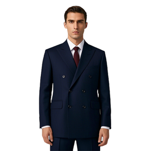 Giacche realizzate su misura moderne abiti da uomo neri solidi e Blazer abito abito italiano di fascia alta - Product Image 3