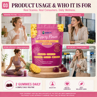 Gummies Probiotiques Féminines 2 Milliards UFC Bacillus Coagulans Orme Rouge Confort Digestif Flore Intestinale Bien-être Féminin OEM ODM