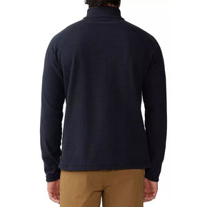 Sudadera de punto informal de golf con cremallera y estampado de otoño para hombre de poliéster 100% personalizada con borde acanalado - Product Image 3