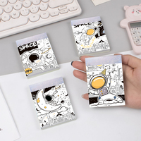 Cuaderno de Bolsillo Mini BIG ROLE BT5962 con Diseño de Astronauta Espacial de Dibujos Animados, Encuadernado con Pegamento, Páginas Interiores Rayadas, Portátil, al por Mayor