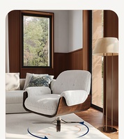 Fauteuil inclinable à bascule Santafy confortable et moderne, imperméable, en similicuir souple, une place, mousse haute densité, pour salon