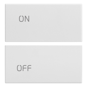 Push <b>Button</b> Switch On Off White 6.5 In Length 1 In Height - Product Image 1