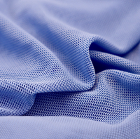 Tela de malla elástica transpirable e impermeable de 40D y 100g, tejido de tul sólido personalizado para ropa deportiva, sujetadores y lencería