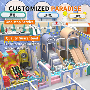 Коммерческая детская игровая площадка в мультяшном стиле для помещений — горка/бассейн с шариками/конструкторы и ролевые игры для торговых центров - Product Image 5