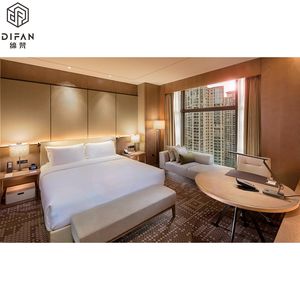 Ensemble de meubles de chambre d'hôtel commercial 4 <span class=keywords><strong>étoiles</strong></span> lit king de luxe meubles de chambre à coucher - Product Image 5