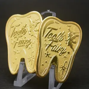Заводская Цена Зубная сказочная Золотая монета детский подарок зубная металлическая памятная монета