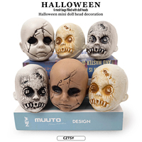 Meilleures ventes Halloween 2026 : Accessoires de simulation, Tête de poupée en sac filet, Décorations d'ambiance pour maison hantée et pièce secrète