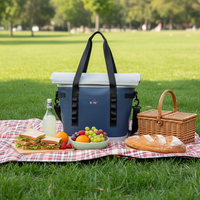 Sac isotherme moderne en TPU avec motif lettres, capacité 22L, idéal pour la plage, les pique-niques, les aliments et le vin