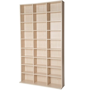 Étagère à livres réglable en bois, <span class=keywords><strong>meuble</strong></span> de rangement pour <span class=keywords><strong>CD</strong></span>, support de rangement multimédia, tour à DVD, étagère de présentation, cube - Product Image 1