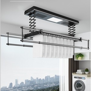 Intelligent remote control electric clothes drying <b>rack</b> balcony lifting voice-controlled telescopic clothes drying rod - Product Image 3