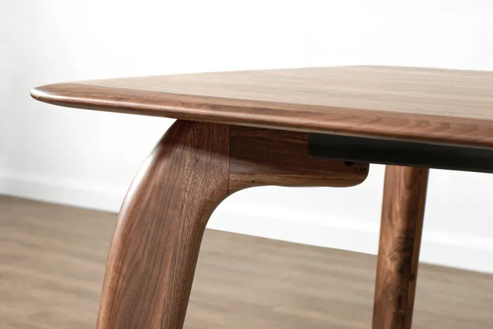 Hot Selling Home Furniture High Quality New Design Set Patio Solid Wooden Walnut Dining Table 4 Seater for Party Dinner