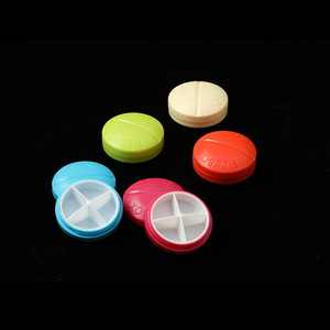 Mini 4 Compartment Pill Box Colorful Portable Medicine Organizer With Dividers For Daily Use - Product Image 3