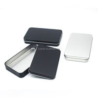 Boîte d'emballage en étain personnalisable avec impression UV sérigraphiée, recyclable, couvercle facile à ouvrir pour bijoux et outils de beauté