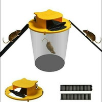 Piège à souris sans cruauté à réinitialisation automatique Nouvelle conception carrée en ABS pour une utilisation en intérieur et en extérieur dans le jardin Solution solide de capture de souris et de rats