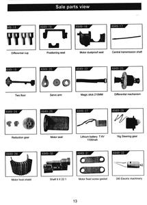 Repuestos para Auto RC Wltoys 1/18, Catálogo de Piezas <span class=keywords><strong>A959</strong></span> (ver Imagen de Detalles del Producto) - Product Image 3