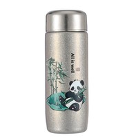 Taza Aislada de Titanio con Diseño Moderno y Minimalista, con Infusor de Té, Portátil, para Exteriores, en Caja de Regalo
