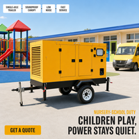 Générateur diesel monophasé 40 kW 120/240 V 60 Hz 1800 tr/min avec sortie 50 Hz pour usine avec panneau de coupure automatique en cas de panne de réseau