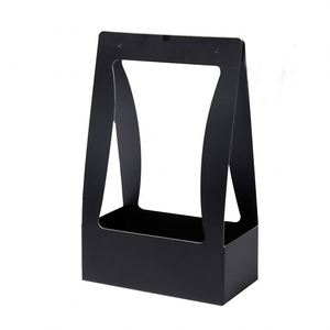Luxury paper custom waterproof bouquet basket 1PC takeaway rose flower boxes for flower arrangements