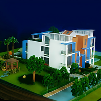 Özel 3D Ev Baskılı Emlak Özel Villa Konut Tesisi Monolitik Ölçekli Model 1:35 Ölçekli 3D Model Tasarımı