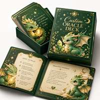 Offre Spéciale : Jeu de Cartes de Tarot et d'Oracle Personnalisé en Papier avec Livret, Finition Brillante/Mate et Coins Arrondis
