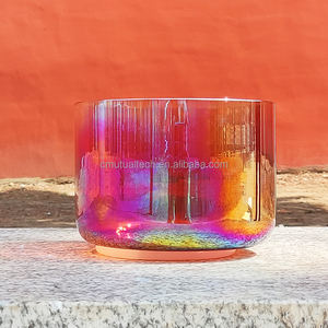 Cuenco de Cristal Transparente Color Rubí Q're, Cuenco de Cristal de Cuarzo Cósmico Transparente, Cuencos de Cristal para Sanación con Sonido, Cuencos de Cristal Alquímicos - Product Image 3