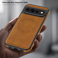 Étui en cuir magnétique de luxe Ruite OEM pour Google Pixel 11Pro XL, texture premium, TPU PC antichoc, logo personnalisé B2B
