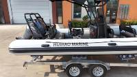 Nouveau modèle RIB 760 coque rigide en fibre de verre bateau à rames de pêche gonflable à vendre